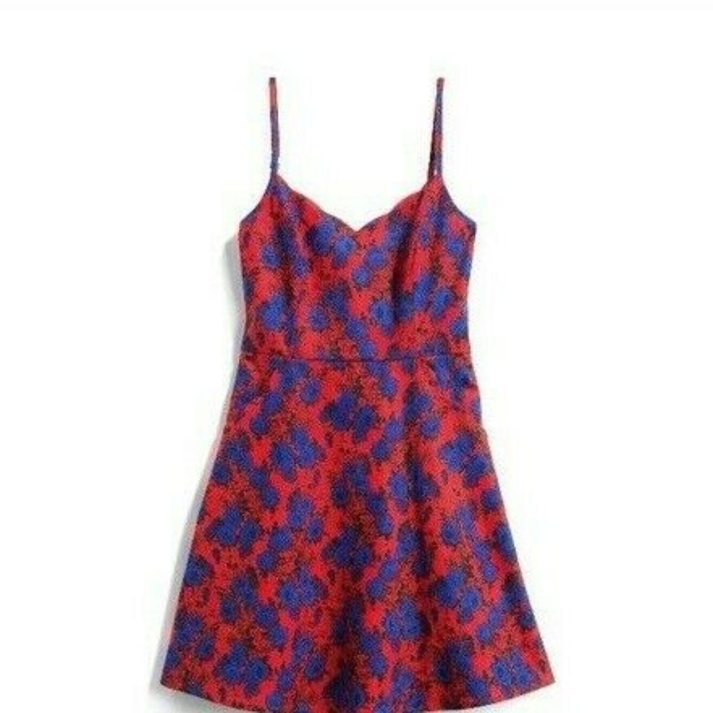 Market & Spruce Stitch Fix Size M Crissie Linen Mini Dress Fit n Flare Cutout